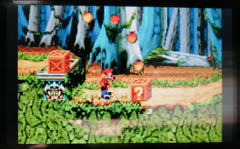 Crash Bandicoot - The Huge Adventure running just like GBA.  